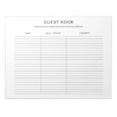 Bloc-note Art Craft Show Exhibit Fair Guestbook (Devant)