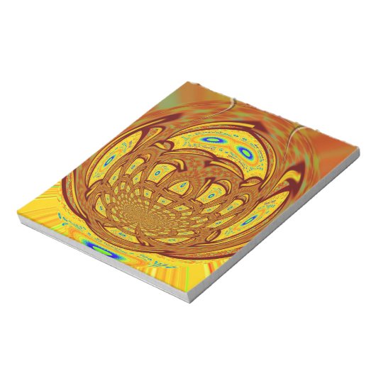 Bloc-note Art de baseball jaune doré Imprimer (Tourné)