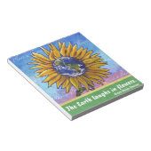 Bloc-note Art de la Terre de tournesol (Incliné)