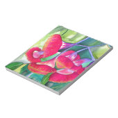 Bloc-note Art de l'aquarelle australienne à fleurs rouges (Tourné)