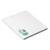 Bloc-note art de l'arbre vert scandinave simple moderne ment (Incliné)