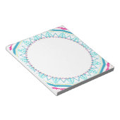Bloc-note Art de mandala coloré vibrant (Incliné)