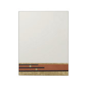 Bloc-note Art Déco en or et beige (Tourné)