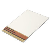 Bloc-note Art Déco en or et beige (Incliné)
