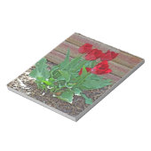 Bloc-note Art des Tulipes rouges (Tourné)