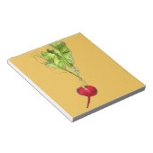 Bloc-note Art d'illustration d'aquarelle végétale Radical (Incliné)