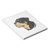 Bloc-note Art du chien Rottweiler (Incliné)