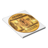 Bloc-note Art Ethnique Africain d'or Imprimer (Incliné)