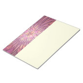 Bloc-note Art floral fractal moderne abstrait couleurs de ba (Incliné)