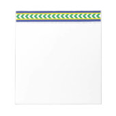 Bloc-note Art folklorique letton vert et bleu letton (Devant)