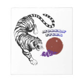 Bloc-note Art graphique du tigre moderne (Devant)
