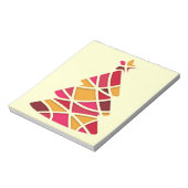 Bloc-note Art moderne élégant sapin de Noël (Tourné)