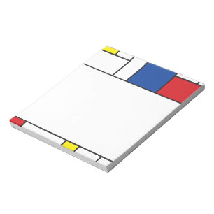 Bloc-note Art Moderne Géométrique Minimaliste De Stijl Mondr