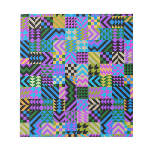 Bloc-note Art populaire tribal - Bleu