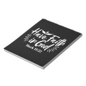 Bloc-note Art Religieux : Ayez foi en Dieu Conception des Éc (Tourné)