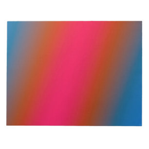 BLOC-NOTE ART TEXTURE ROUGE BLEU VERT
