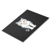 Bloc-note Art vectoriel de chat aux couleurs vives (Incliné)