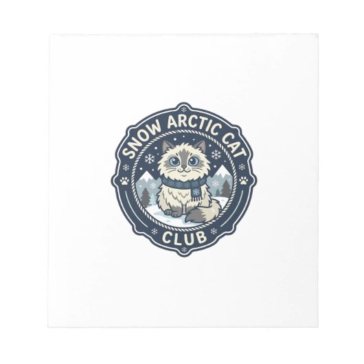 Bloc-note Art vectoriel Snow Arctic Cat POD - Snow Arctic Ca (Devant)