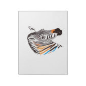 Bloc-note Art vectoriel Zebra aux couleurs vives (Tourné)
