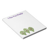 Bloc-note Artichauts chantants mignons dessin animé végétal (Incliné)