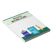 Bloc-note Articles Mitzvah personnalisés - Vert (Incliné)