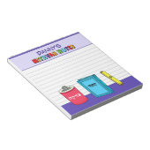 Bloc-note Articles Mitzvah personnalisés - violet (Incliné)