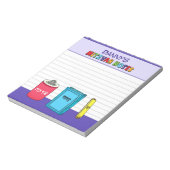 Bloc-note Articles Mitzvah personnalisés - violet (Tourné)