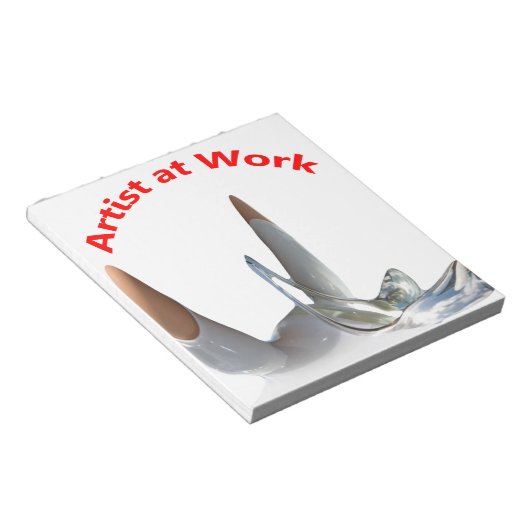 Bloc-note Artiste au travail (Incliné)