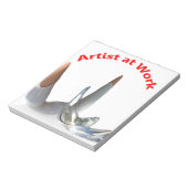 Bloc-note Artiste au travail (Tourné)