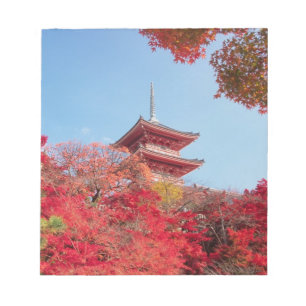 Bloc-note Asie, Japon, Kyoto. Couleur d'automne