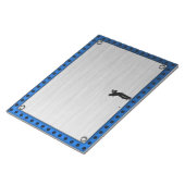 Bloc-note Aspect métal brossé Golf (Incliné)