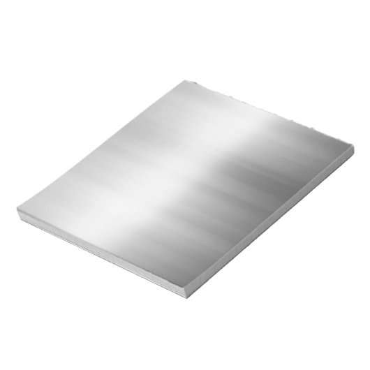 Bloc-note Aspect métallique en acier inoxydable (Tourné)