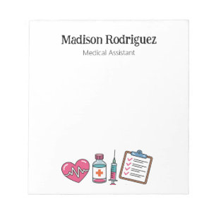 Bloc-note Assistant de santé auxiliaire médical