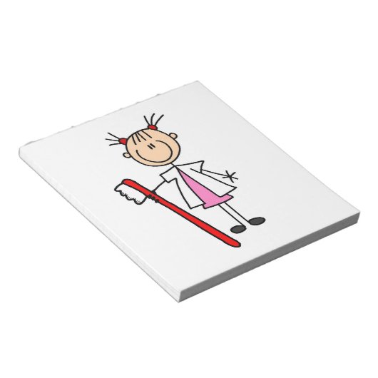 Bloc-note Assistant dentaire avec brosse à dents (Incliné)