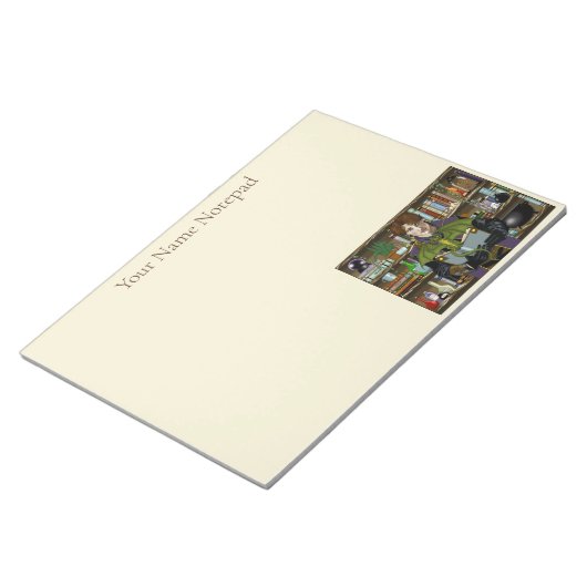 Bloc-note Assistant Imaginaire Livres Potions Dragon (Incliné)