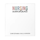 Bloc-note Assistant infirmier personnalisé (Devant)