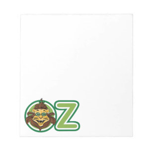 Bloc-note Assistant vintage d'Oz, Lion dans la Lettre O