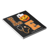 Bloc-note Assistante médicale amour léopard Halloween citrou (Incliné)