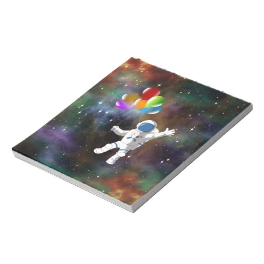 Bloc-note Astronaut avec ballons (Tourné)