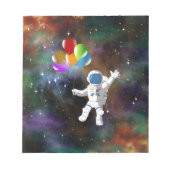 Bloc-note Astronaut avec ballons (Devant)