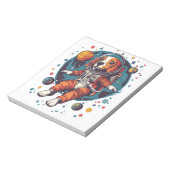Bloc-note Astronaute Beagle � Chien Explorateur Spatial (Tourné)