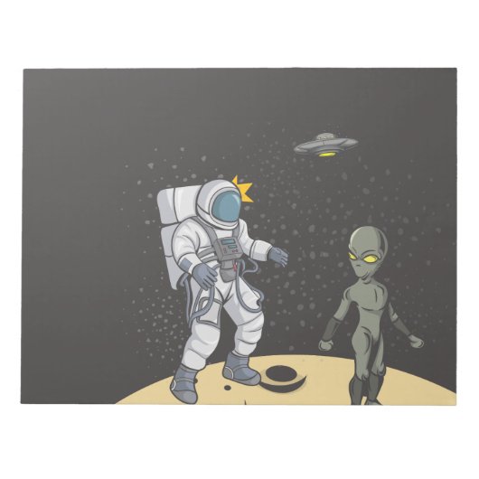 Bloc-note Astronaute et extraterrestre (Devant)