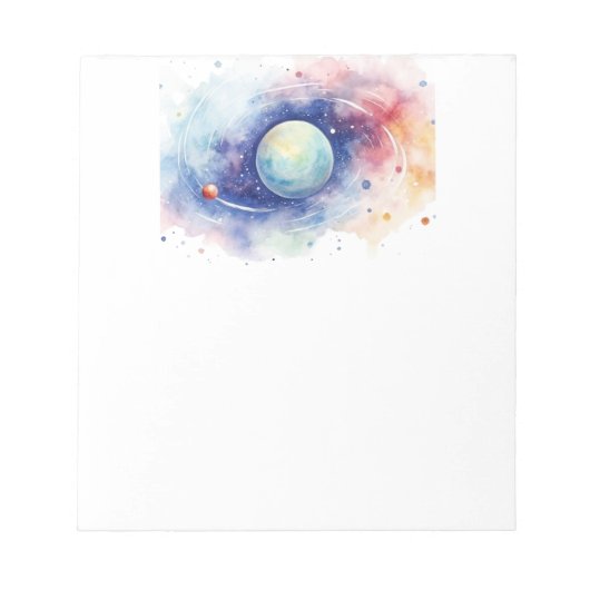 Bloc-note Astronomie univers nébuleuse. (Devant)