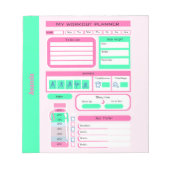 Bloc-note Atelier journalier Horaire repas et suivi de poids (Devant)