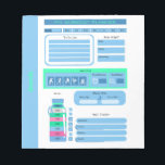 Bloc-note Atelier journalier Horaire repas et suivi de poids<br><div class="desc">Carnet de notes de programme quotidien de remise en forme</div>