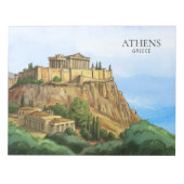 Bloc-note Athènes Grèce Aquarelle | Vues historiques (Devant)