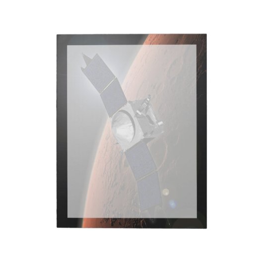 Bloc-note Atmosphère Mars Et Mission D'Évolution Volatile. (Tourné)