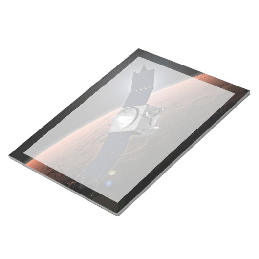 Bloc-note Atmosphère Mars Et Mission D'Évolution Volatile. (Incliné)