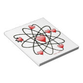 Bloc-note Atomic Saint-Valentin Cœurs Rouges (Incliné)