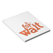 Bloc-note Attendre Le Devis Texte (Incliné)